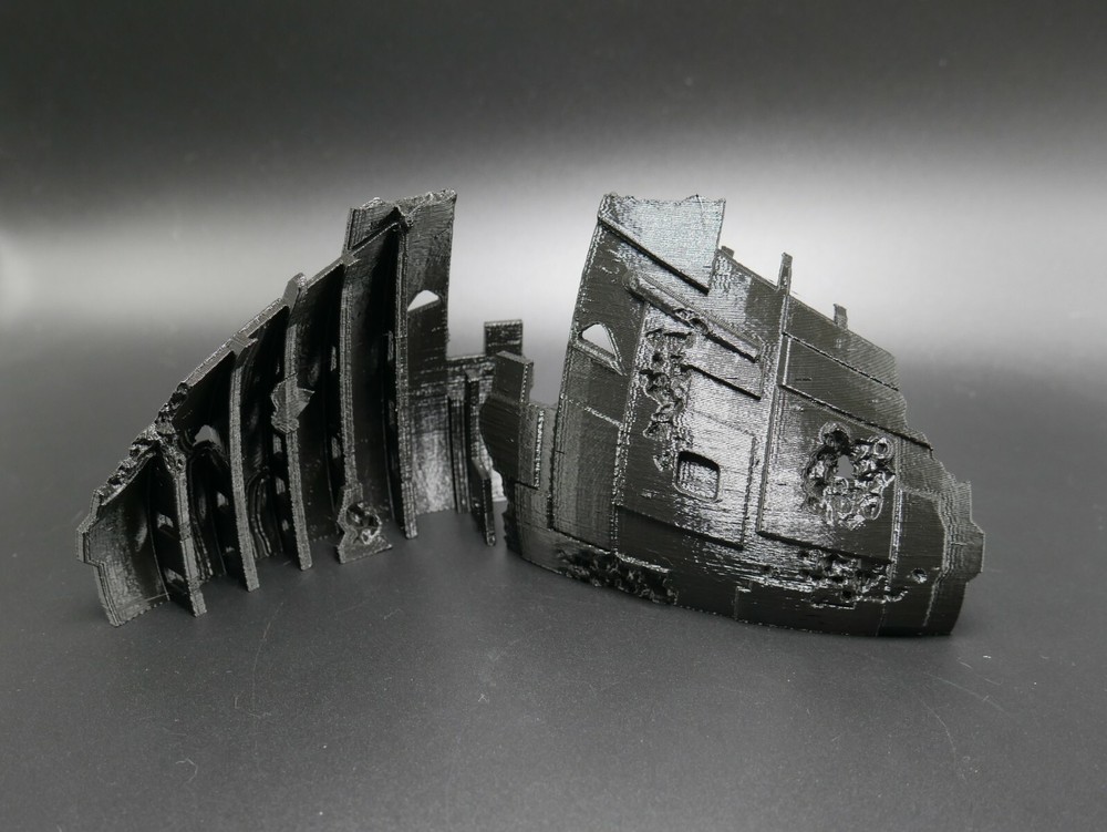 Tabletop Terrain Space Ship Crash Ruin Scifi Structure Scatter Terrain Walls