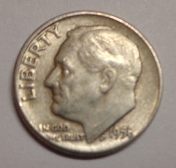 1956  Roosevelt Dime 90% Silver