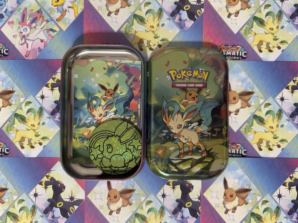 *PICK YOUR TIN* Prismatic Evolutions Mini Tins EMPTY (Includes Coin and Art)
