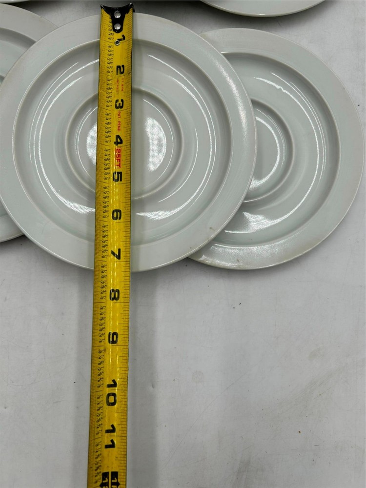 8) DANSK REFSGAARD SAUCERS WHITE