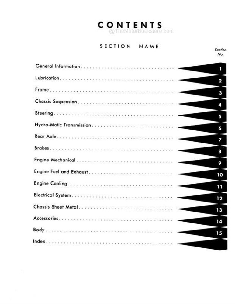 1960 Cadillac Shop Manual Supplement