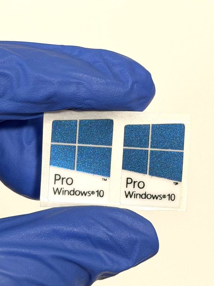 2 Pcs Windows 10 Pro Sticker Label Notebook Desktop Computer 16mm x 22mm