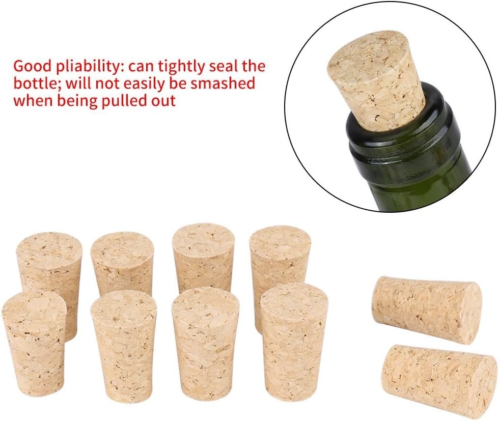 10 Wine Corks - Eco-Friendly Craft Stoppers for Wine & Beer Projects