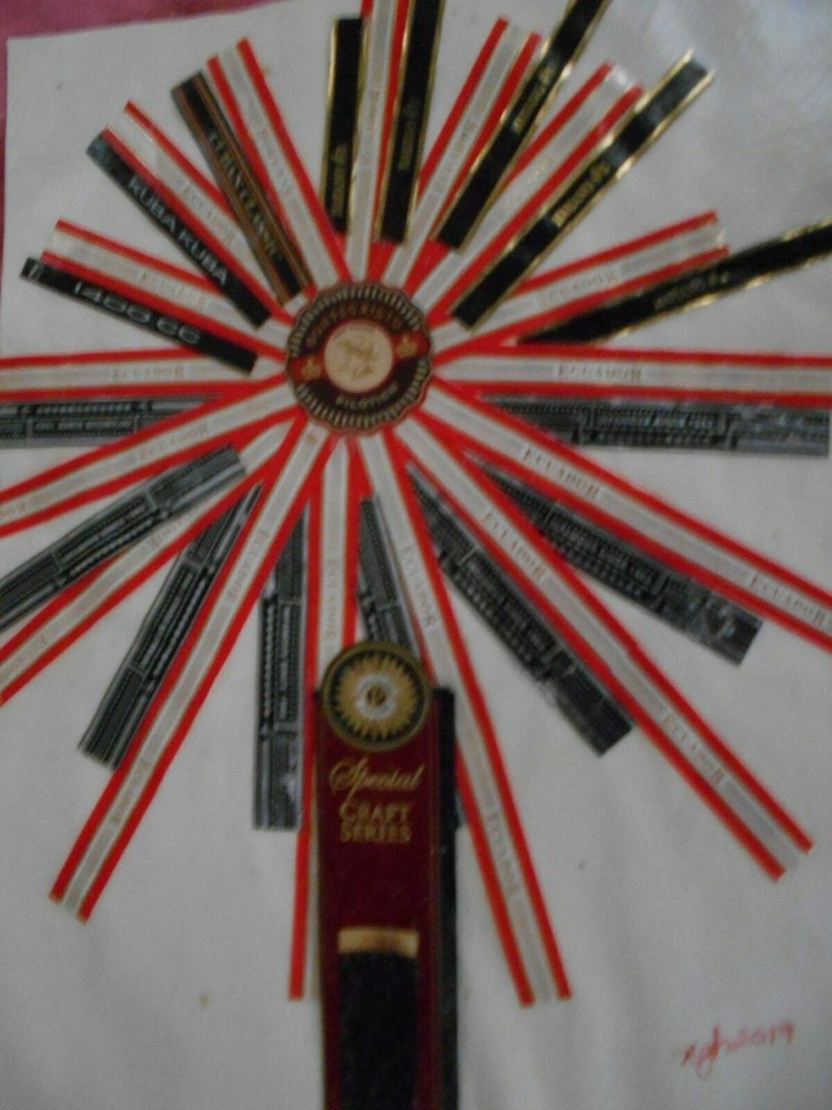 Art original collage- Sparks in Ecuador