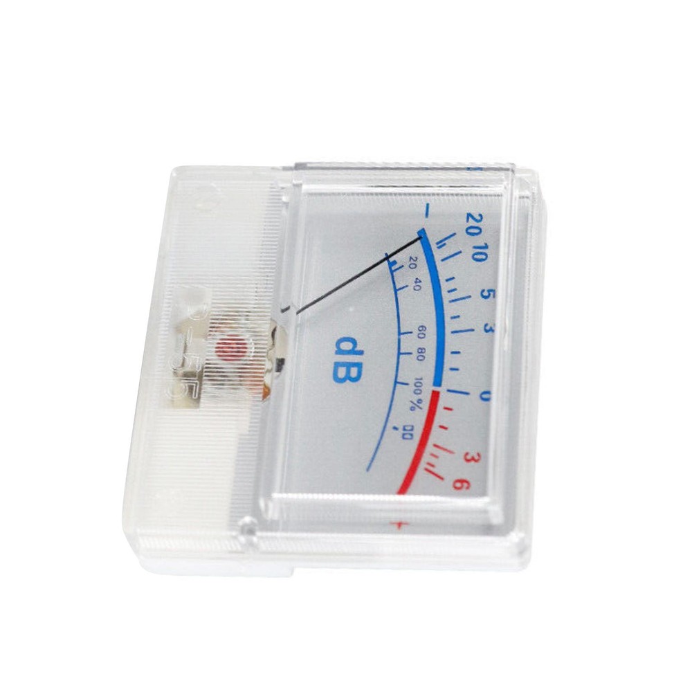 White Panel High-Precision Audio Power Amplifier VU Meter DB Level Header E