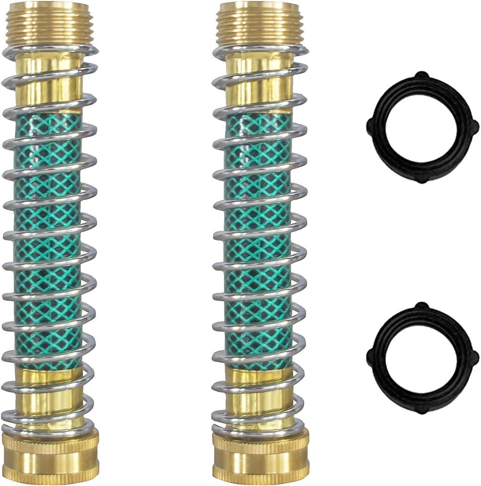 Hourleey Garden Hose Protector, 2 Pack, Gold, Silver, Black, Green