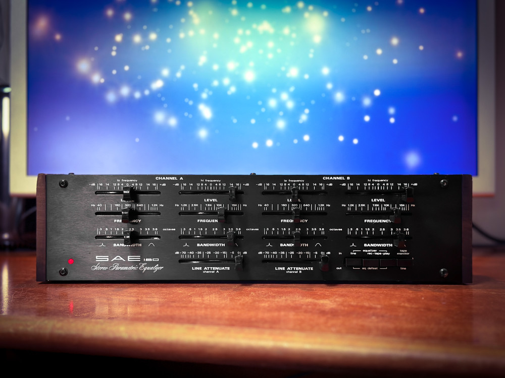 SAE 180 🌈RaRe🌈 Vintage Stereo Parametric Equalizer