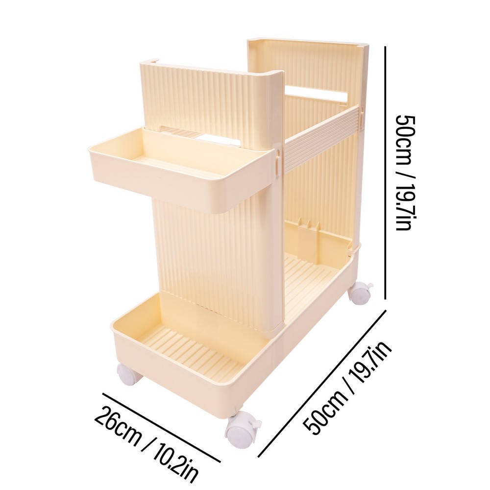 Multi-functional Storage Stand w/Wheels Rolling Workout Equipment Storage Rack