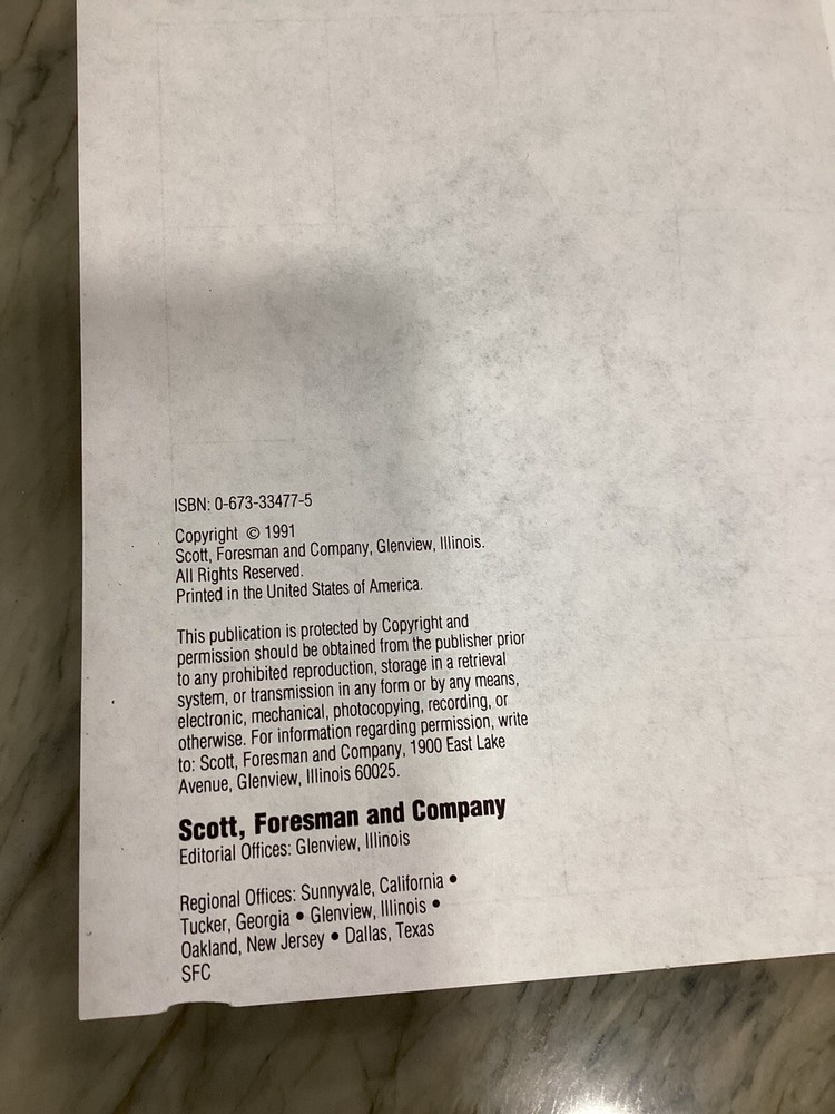Scott Foresman Cardboard Calculator Caddy TI-108 + Guide 1991
