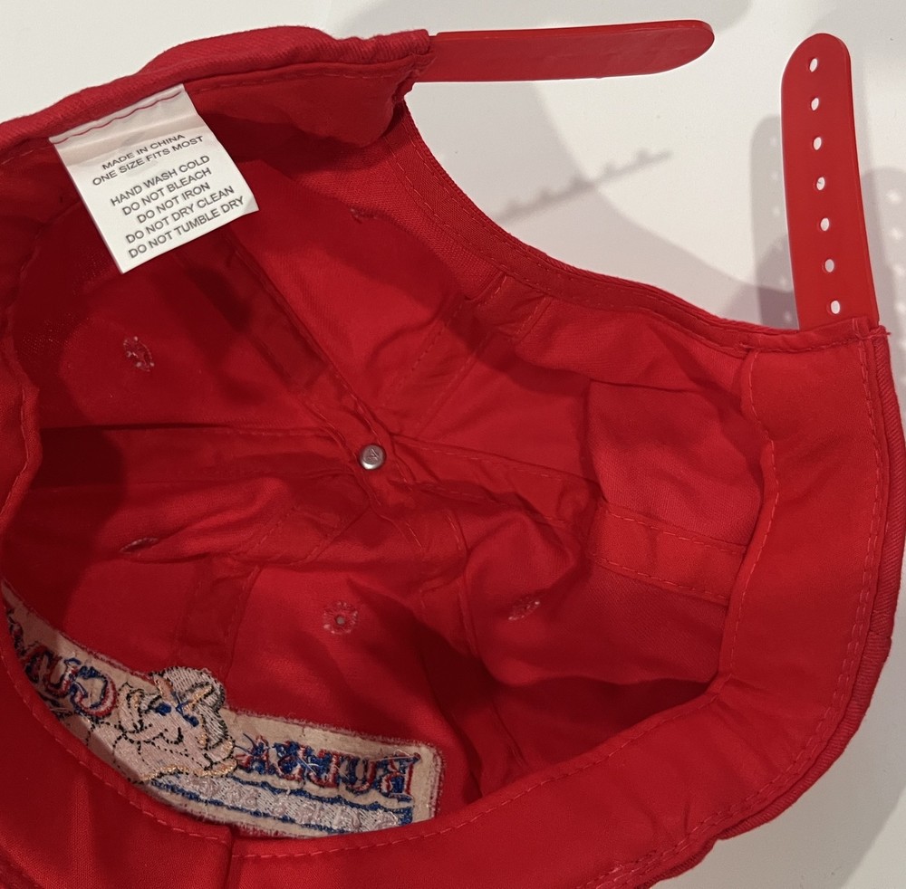 Bubba Gump Shrimp Co. Red Baseball Cap Hat Adjustable Forrest Gump Costume Prop