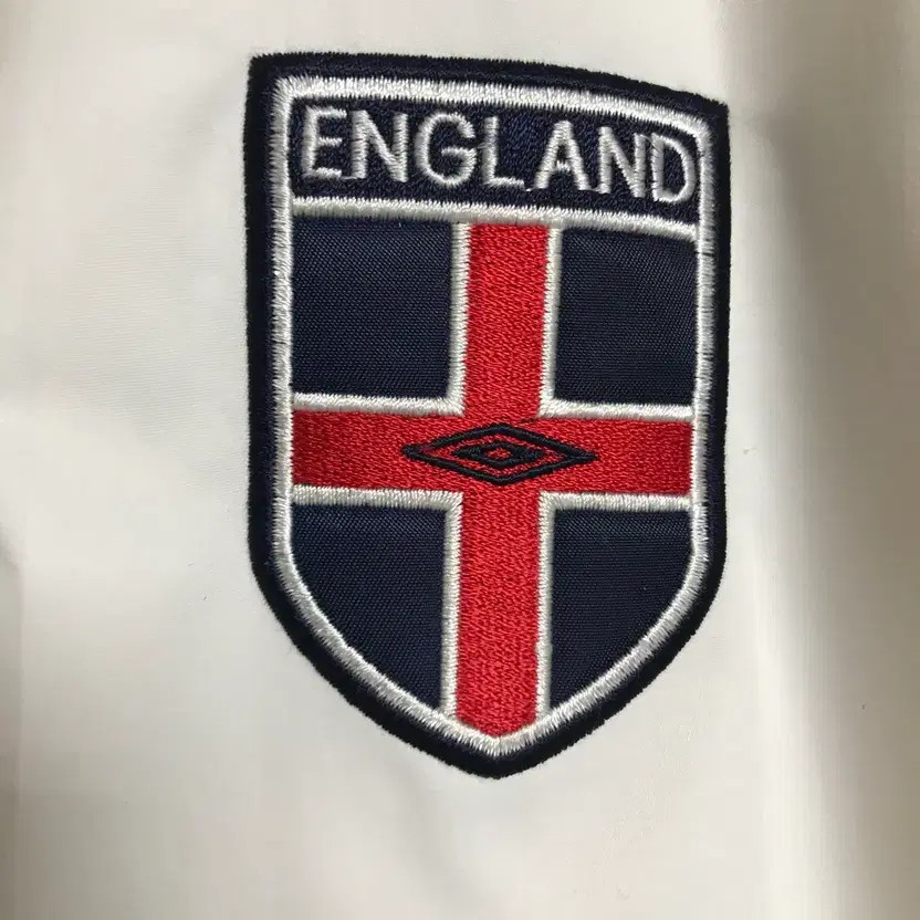 Umbro England White Oversized Windbreaker Jacket XL Official