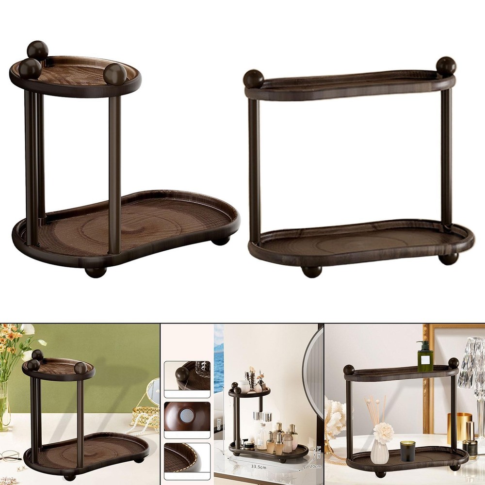 2 Tiers Countertop Organizer Makeup Organizer,Decorative,Cosmetics Storage