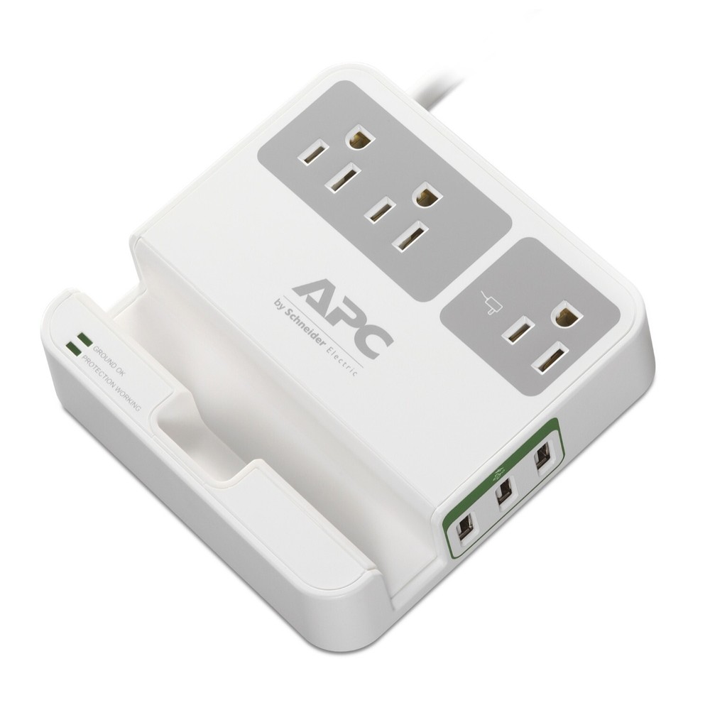 APC Surge Protector 2-pack for Desktop & Mobile Devices (Models P3U3 & P66)