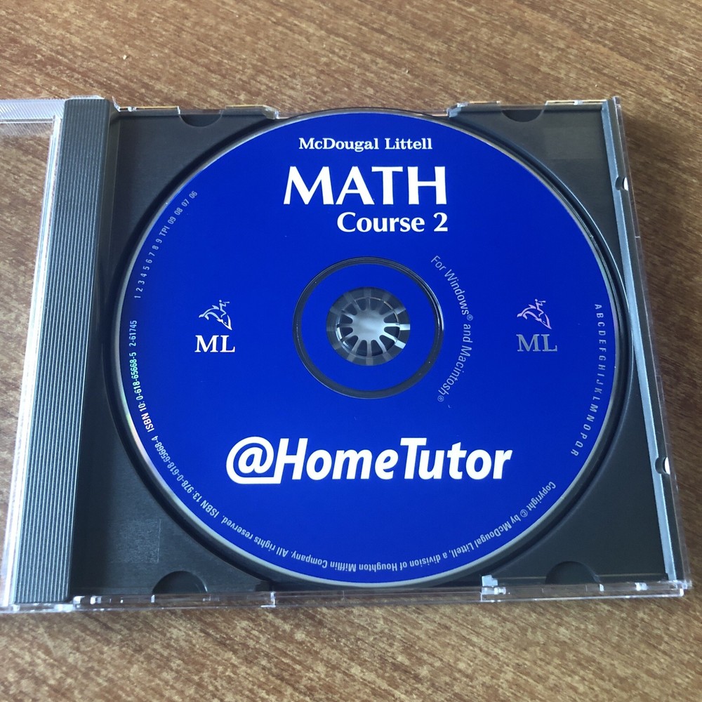 McDougal Littell Home Tutor Diagnostic Middle School Math Course 2 on CD-ROM