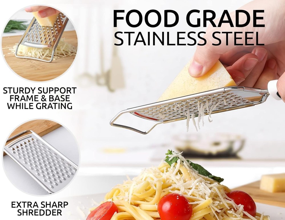 Durable Rust-Proof Cheese Grater with Razor-Sharp Blades for Culinary Perfection