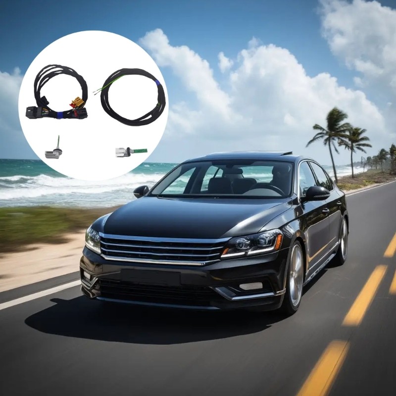 Conversion Harness with Temperature Sensor Simple Installs for Automotive MQB