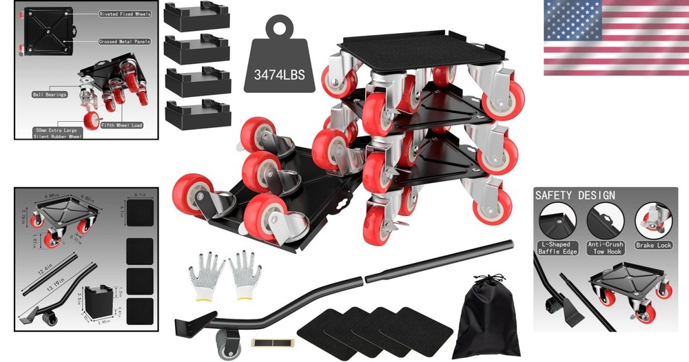 Heavy Duty Dolly Set with Surprise Gift Package