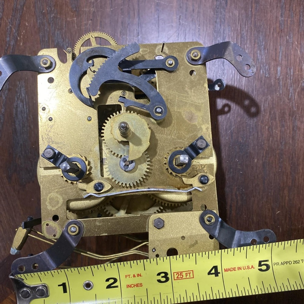 Henry Coehler 001942 Mantle Clock Movement Strike Side Working