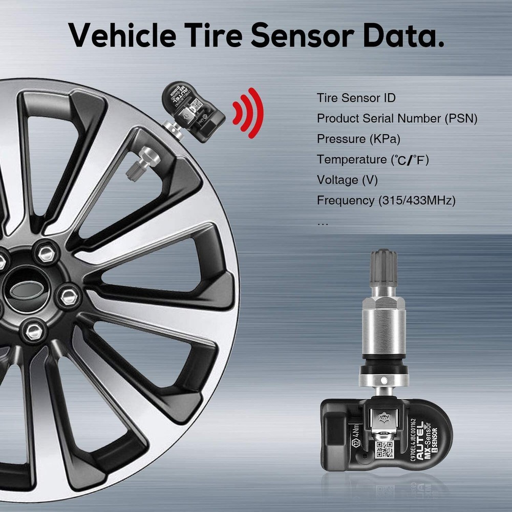 Autel MX-Sensor 2 in 1 Programmable TPMS Sensor for Tire Pressure Tool Universal