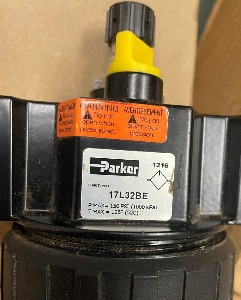 PARKER SCHRADER BELLOWS 17L32BE 1/2" Lubricator