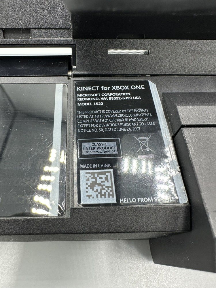 Microsoft Xbox One Kinect Sensor Camera Black OEM Model 1520 Good Condition