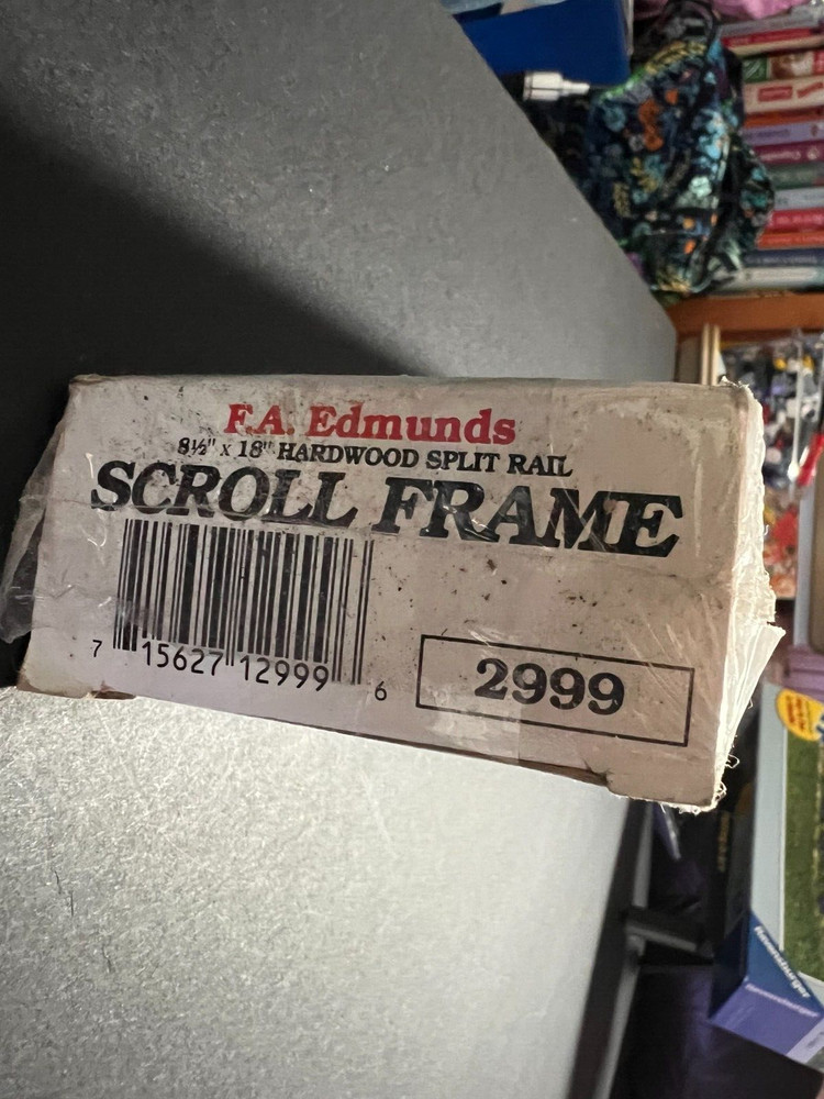 F. A. Edmunds -Hardwood Split Rail - Scroll Frame - 8 1/2' X 18"