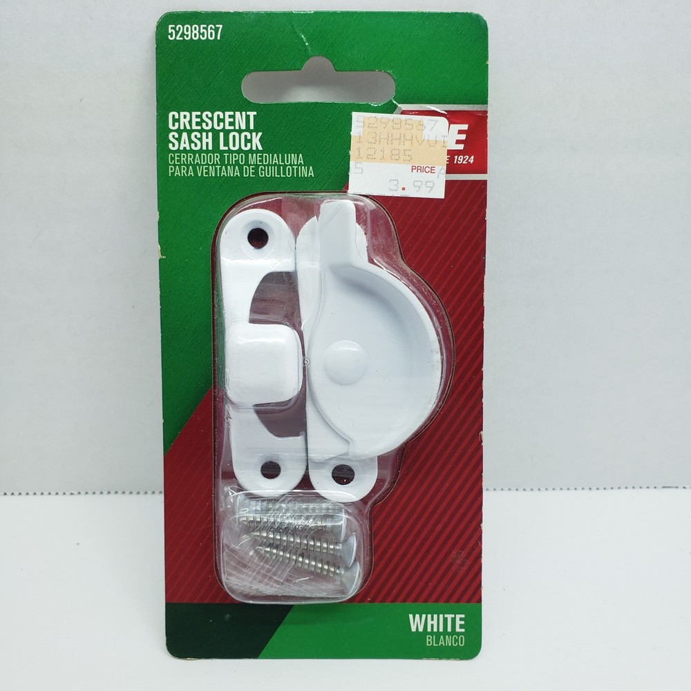 ACE Crescent Sash Lock White  #5298567