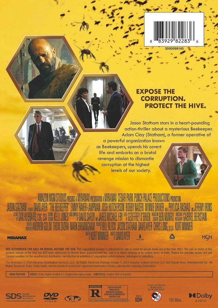 The Beekeeper DVD NEW