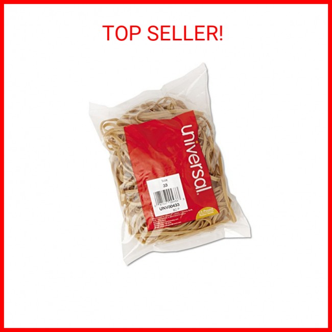 Rubber Bands, Size 33, 0.04" Gauge, Beige, 4 oz Box, 160/Pack