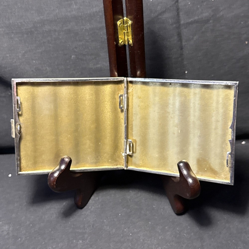 Alpacca Silver Engraved Cigarette Case