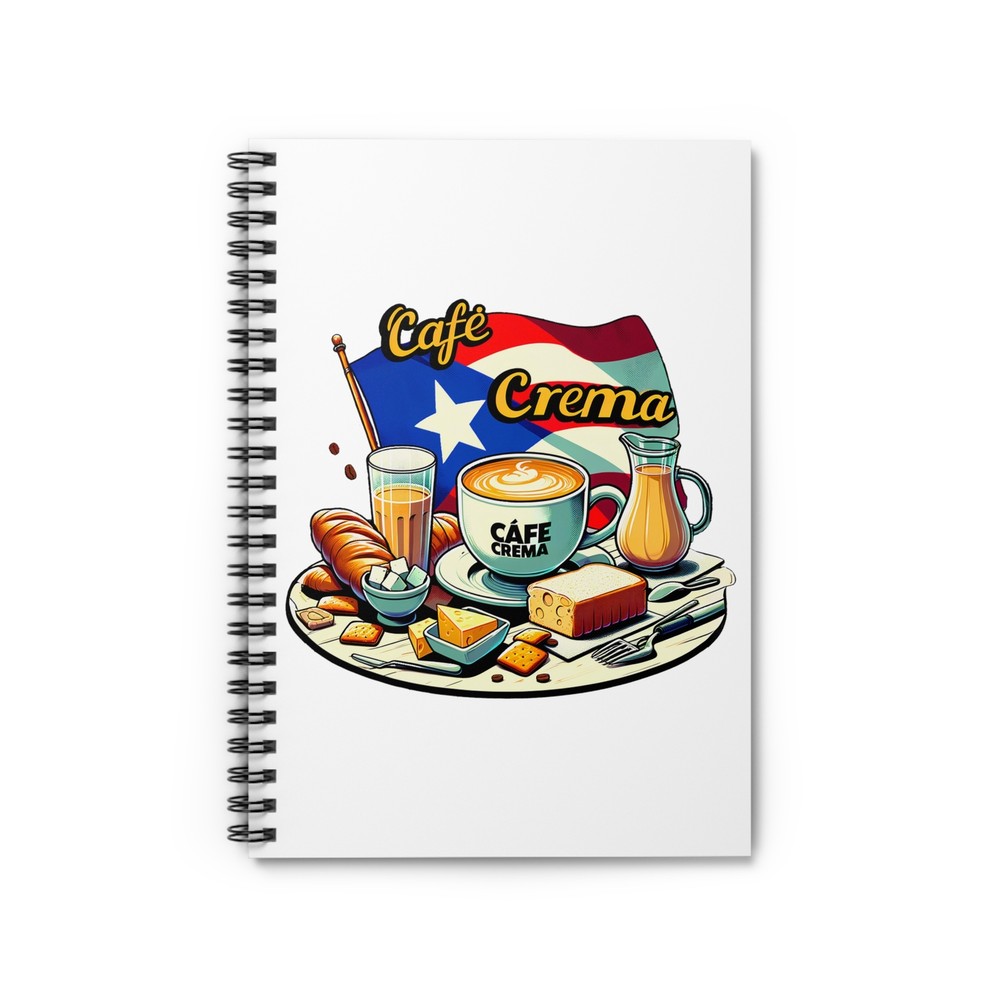 Puerto Rican Cafe Crema Spiral Notebook | Journal | Diary