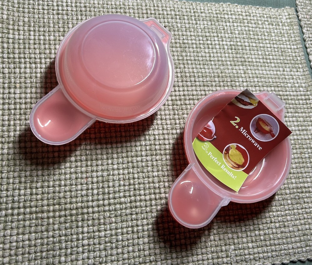 2 Set Easy Eggwich Microwave egg cooker Fast Muffin egg sandwich Breakfast Pan
