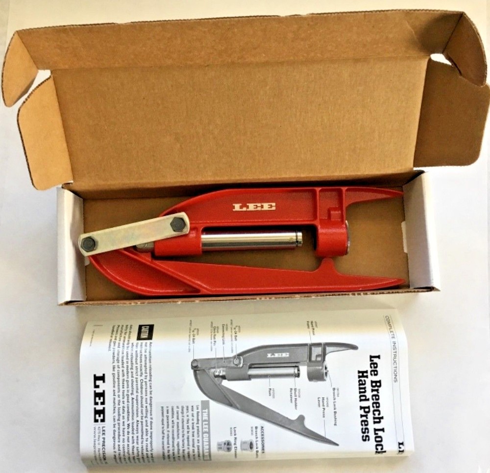 LEE 90685 BREECH LOCK HAND PRESS (SHIPS INSURED )