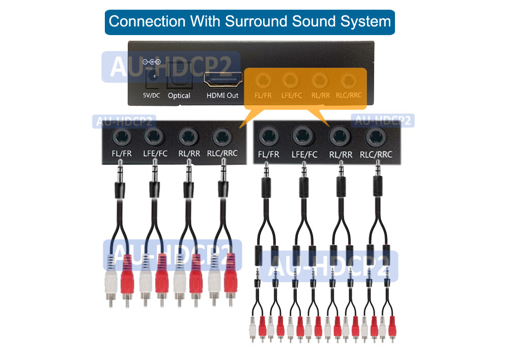 1080P HD LPCM 5.1 7.1 Dolby DTS To Optical Digital Audio Converter Decoder