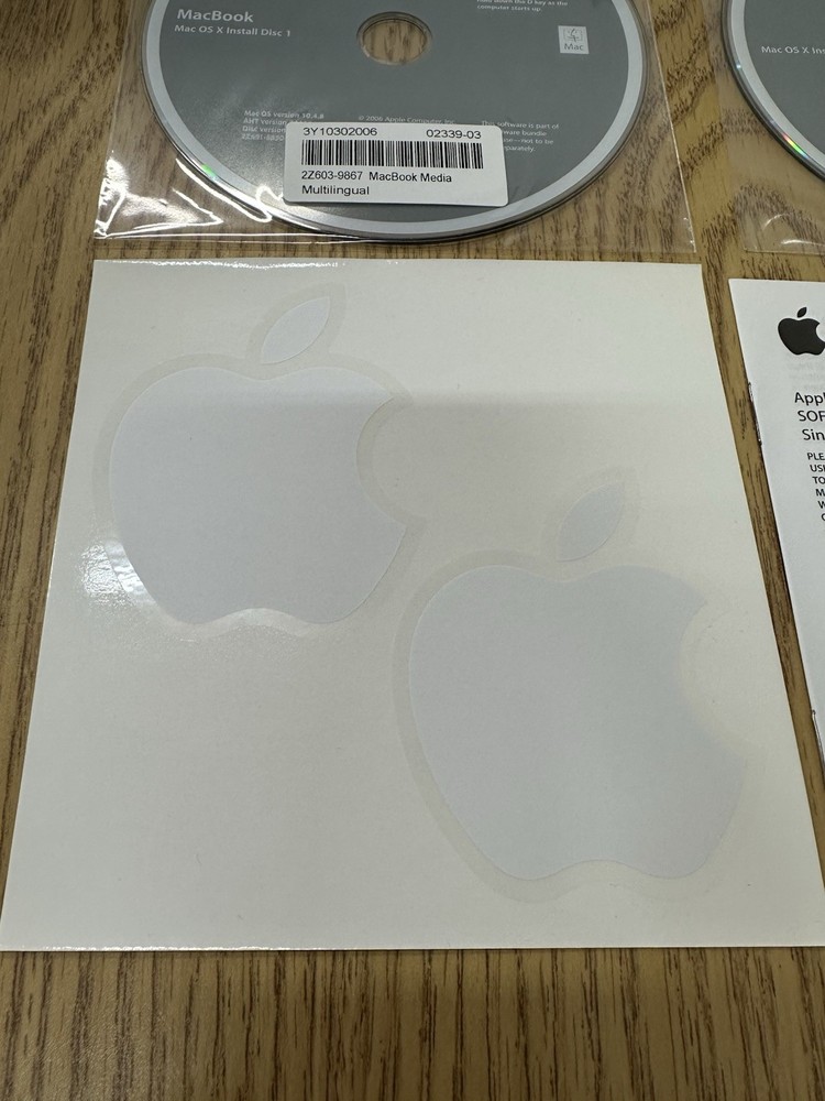 Mac Pro OS X Install Disc 1 & 2 Version 10.4.8 OEM