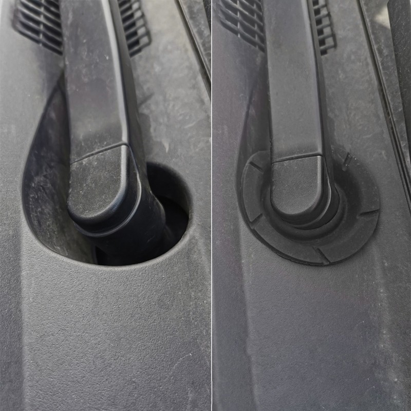 2Pcs Car Windshield Wiper Hole ProtectIve Cover Bottom Hole Protector Silicone