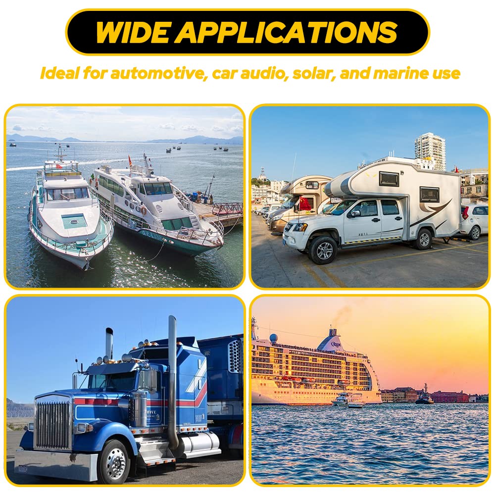 6Way Bus Bar Power W/Cover Distribution Terminal Electrical Connector Block Tool