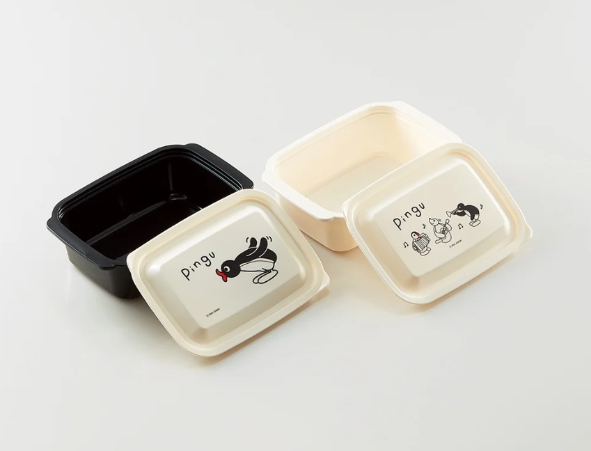 Pingu storage container 530ml 2-piece set 600ml JPN LTD cute kitchen goods