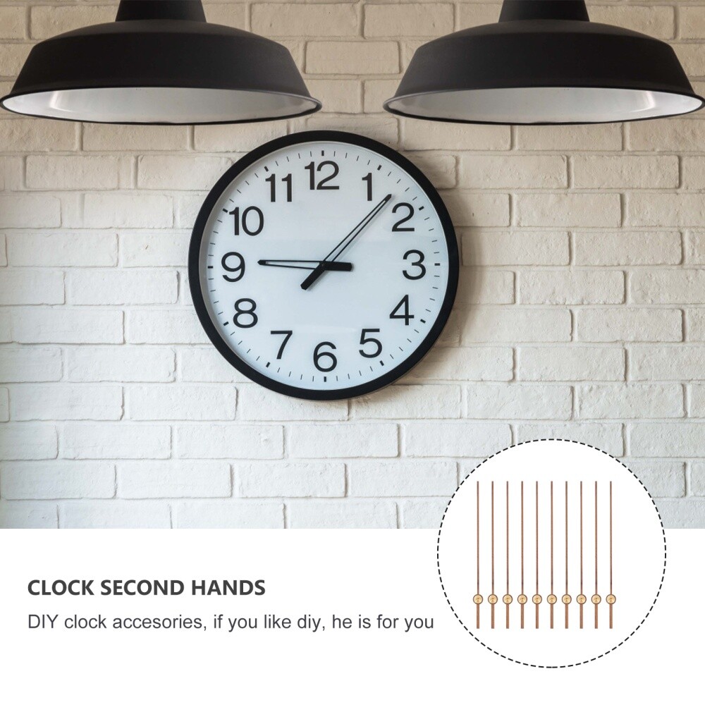 10Pcs Clock Second Hands Wooden Second Hands Replacement Clock Movement