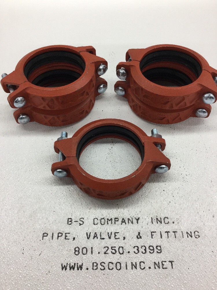 SCI 65SR Grooved Coupling 5" Grooved Fitting W/ Gasket (Heavy Flexible Type)