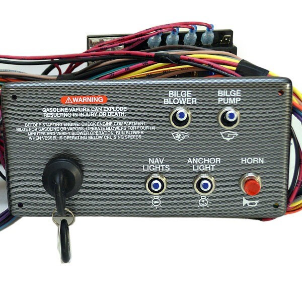 Sea Ray Boat Ignition Switch Panel 2073039 | Mercury Toggle 8 x 4 Inch