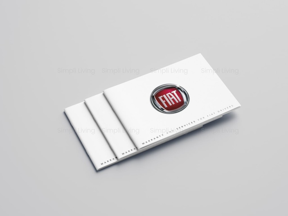 FIAT Service History Book Blank For All Models