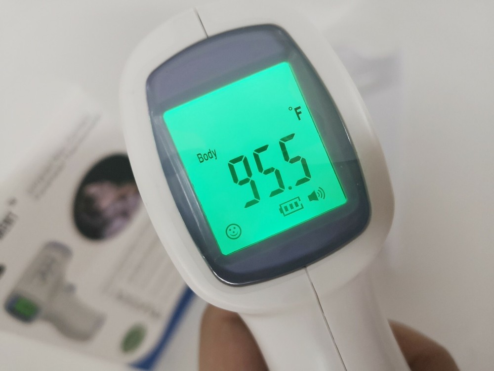 Digital LCD Infrared Thermometer Non-contact Forehead Temperature, 10-pack