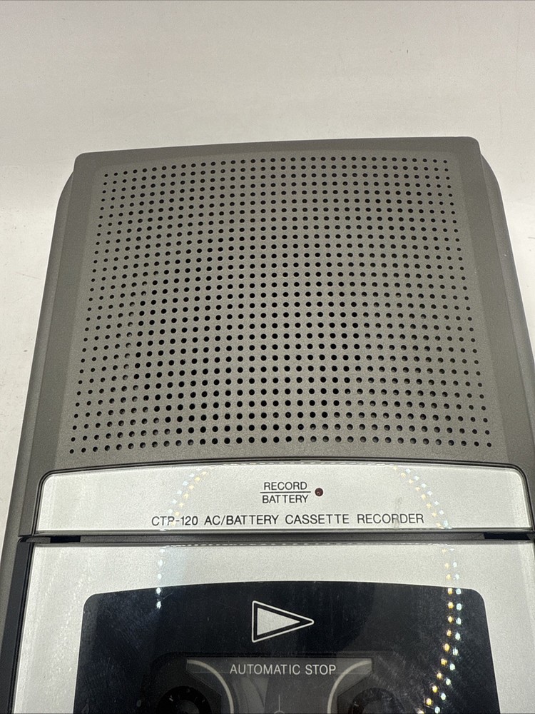 RadioShack CTR-120 Portable Desktop Audio Cassette Voice Recorder Untested