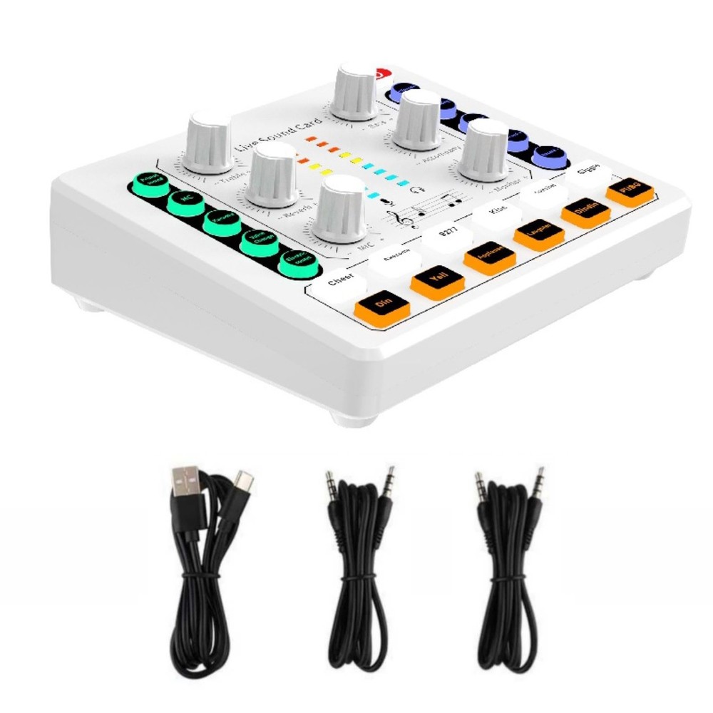 M8 Versatile Sound Card Body For Win/Mac OS/Android/IOS Wide Compatibility