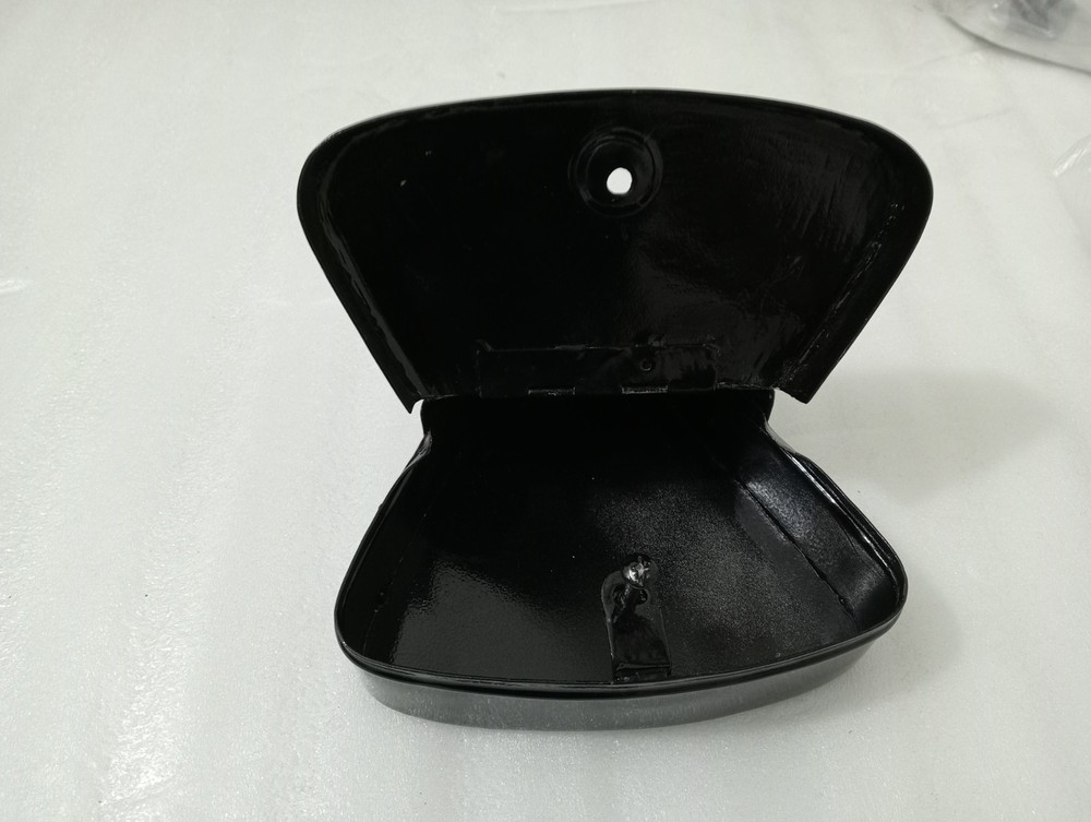 VINTAGE BSA,ARIEL TRIANGULAR TOOL BOX BLACK PAINTED STEEL |Fit For