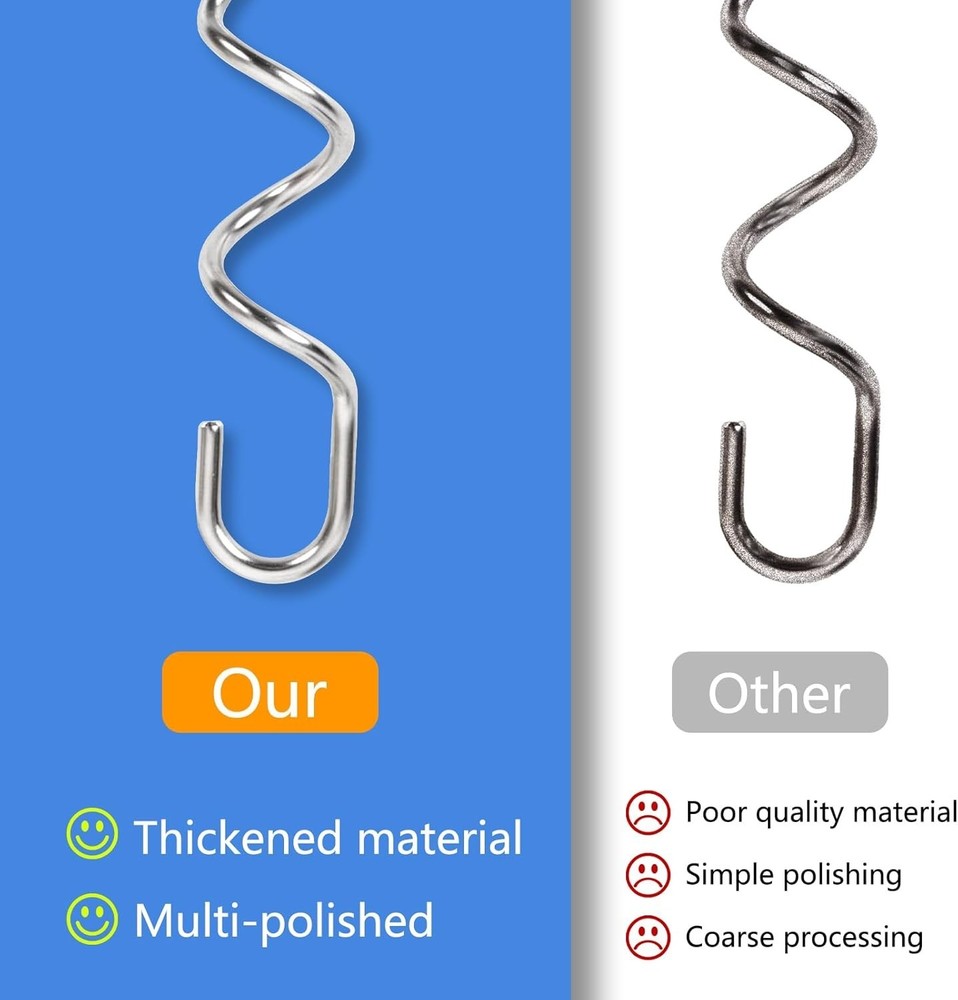 KHM512 Hand Mixer Dough Hooks Attachments Suitable for KitchenAid Hand...