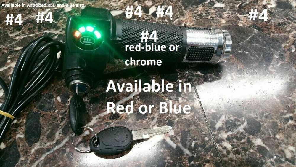 36 VOLT DIGITECH THROTTLE WITH HANDLE GRIP FOR SCOOTER OR E BIKE EBIKE