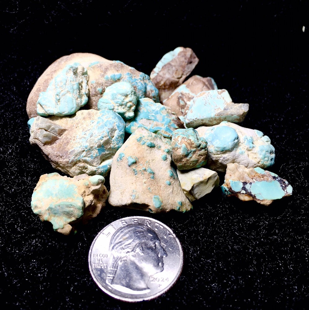 ~X - 13B Select Natural Royston Turquoise Rough