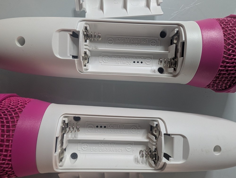 Singing Machine SML294P Bluetooth Karaoke System - 2 Wireless Mics - LED Lights